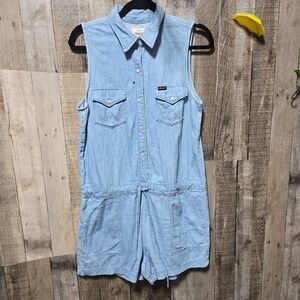 Wrangler Denim Shorts Romper Jumper Sample Piece